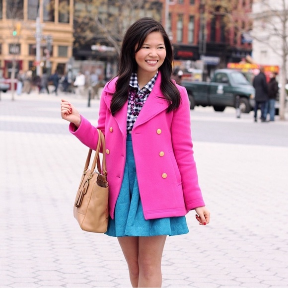J.crew Pink Coat/Jacket - Picture 2 of 9